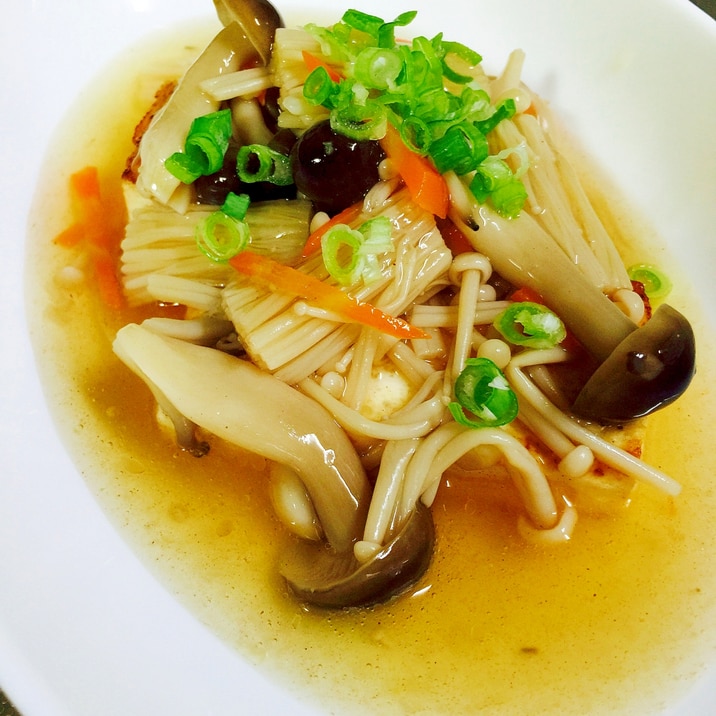 健康第一 ヘルシーおかず 豆腐のきのこあんかけ レシピ 作り方 By Toytoy Saori05 楽天レシピ